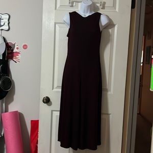 Maroon ankle jumpsuit